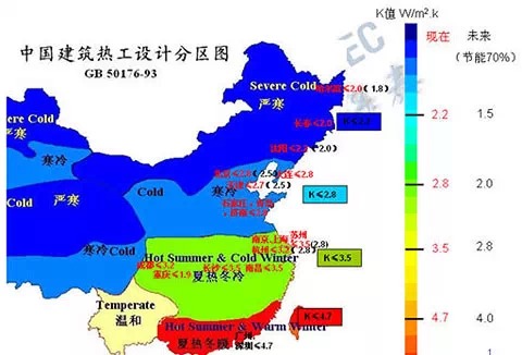 建筑熱工設計分區(qū)圖