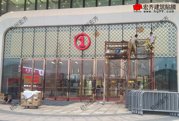 蘿崗萬達門頭施工圖